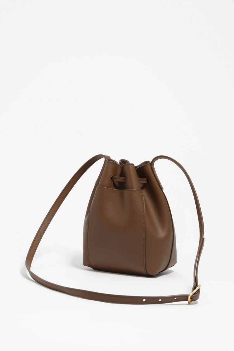 BOLSO BUCKET Marron
