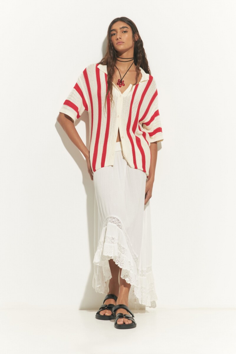 Camisa tejida - rojo 