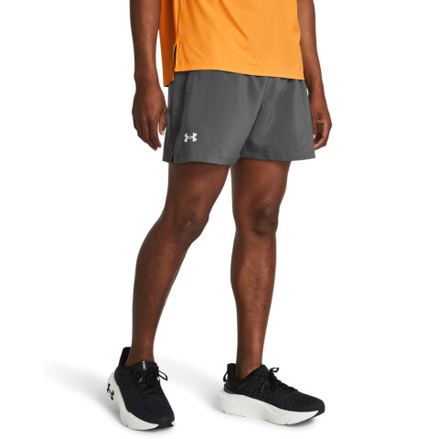 UA LAUNCH 5'' SHORTS-GRN GRY-025