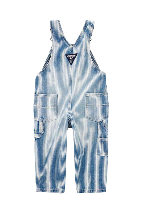 Enterito jean, diseño a rayas. Talles 6-24M Sin color