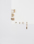 Bijou Cuff Con strass Set De Aros Combinados Con Strass - Dorado