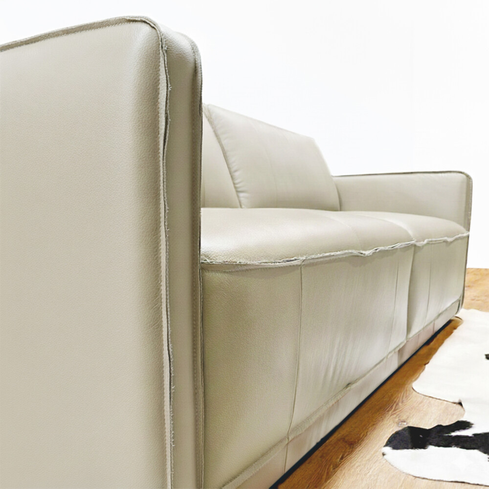 Sillon Positano - 3 Cuerpos 100% Cuero Arena
