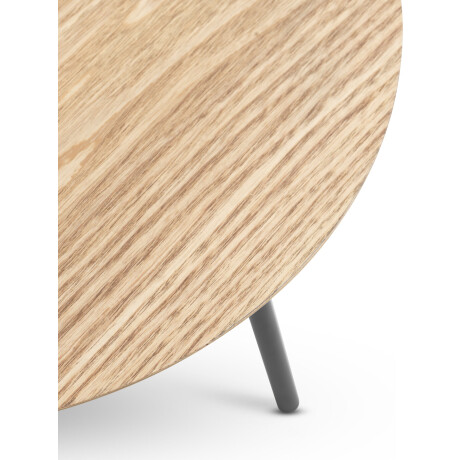 Mesa Auxiliar Nybo Ø40 Roble/Negro