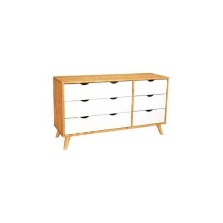Comoda 6 Cajones Madera Linea Dublin