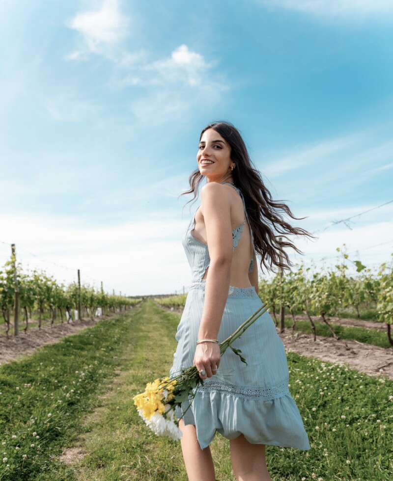 Vestido Amanda celeste