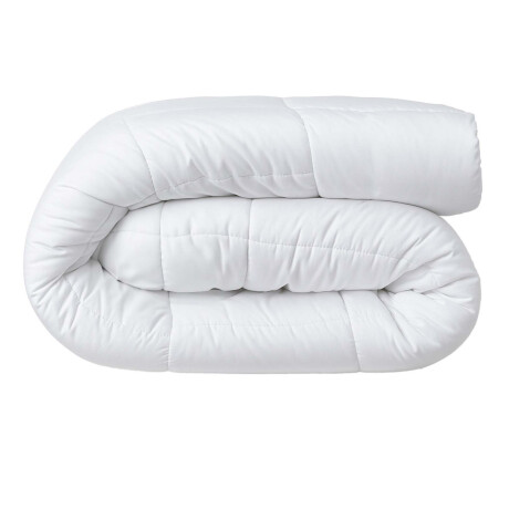 ACOLCHADO KING ALGODON BLANCO PLUMI