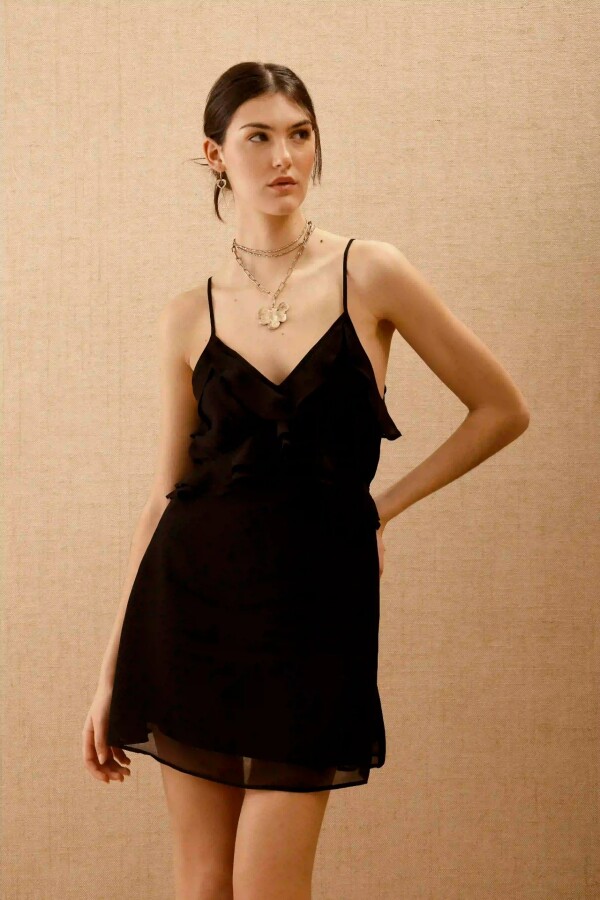 VESTIDO FEMME PLAIN Negro