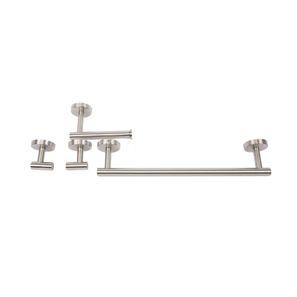 Set Accesorios De Baño Juego De 4 Piezas De Acero Inoxidable Percha Organizador Imback Color Plateado Set Accesorios De Baño Juego De 4 Piezas De Acero Inoxidable Percha Organizador Imback Color Plateado