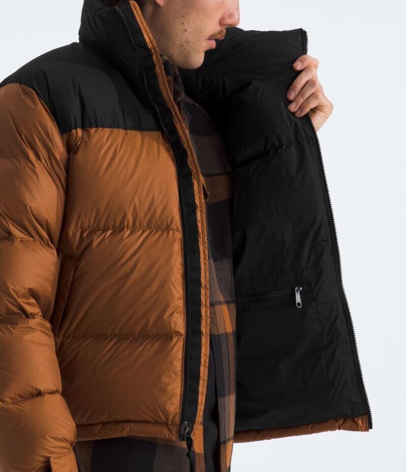Campera de Pluma 1996 Nuptse hombre Burnt Umber/tnf Black