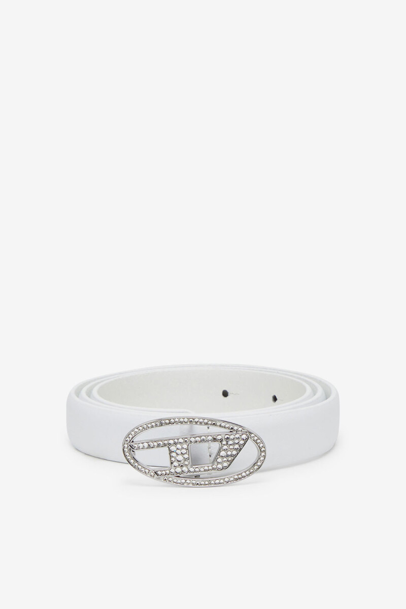CINTURON D LOGO B-1DR CON STRA Blanco