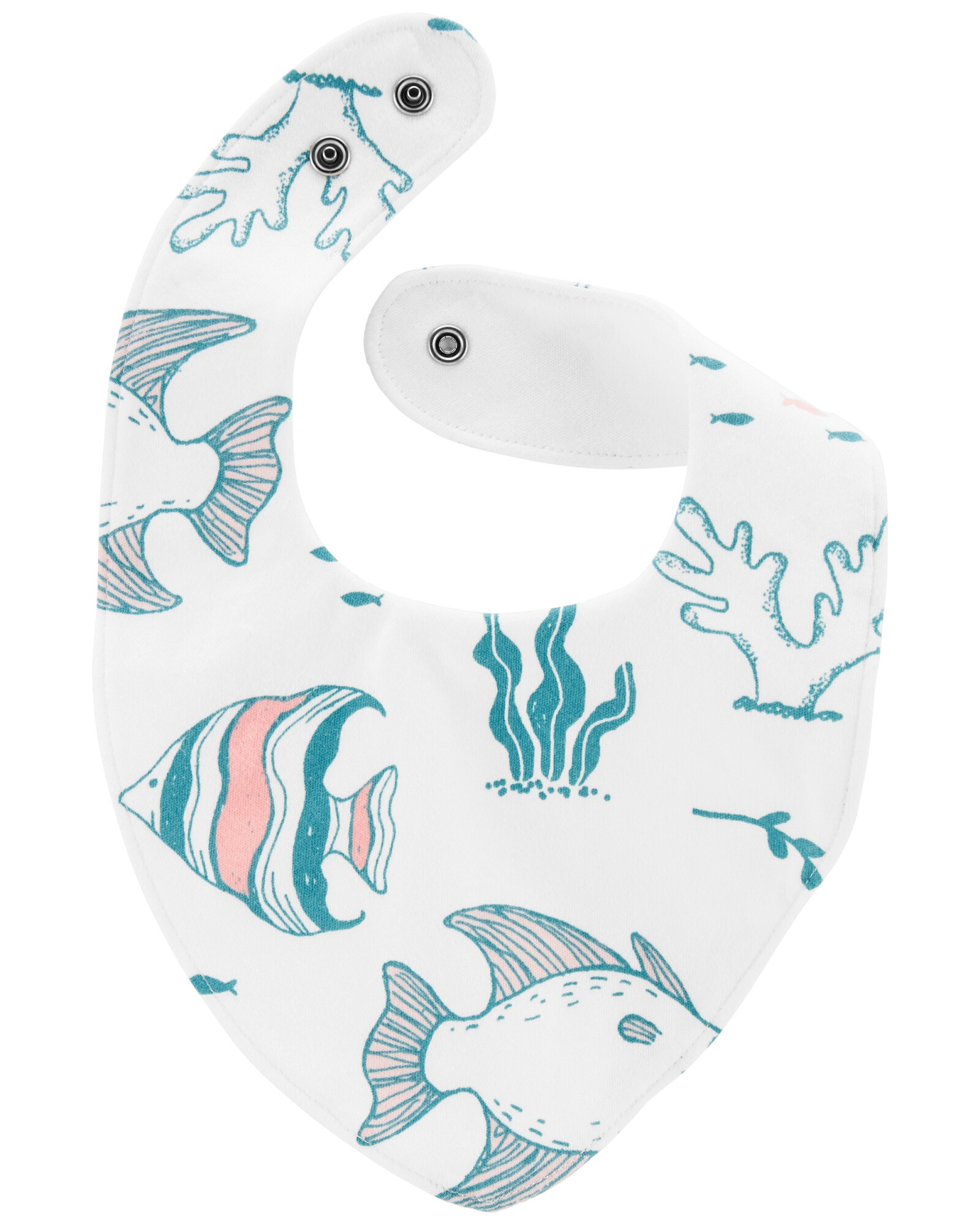 Pack tres baberos de algodón tipo bandana diferentes diseños 0