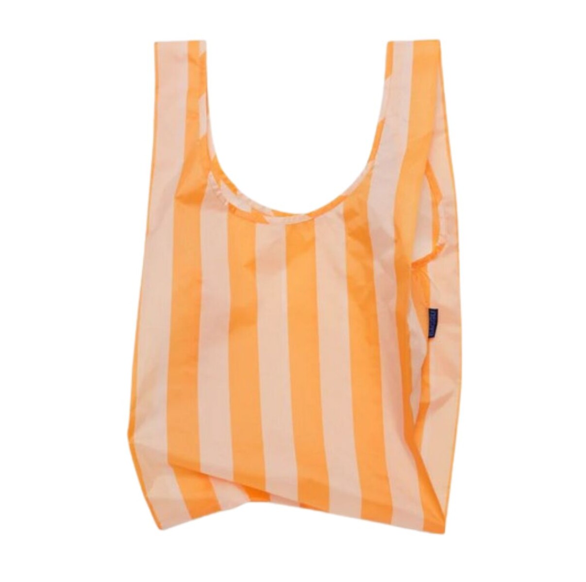 Bolsa Re-utilizable de Nylon Reciclado, Impermeable - Tangerine Wide Stripe 