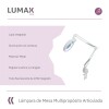 Lámpara de Mesa Multipropósito Articulada con Luz y Lupa Lámpara de Mesa Multipropósito Articulada con Luz y Lupa