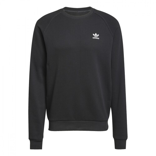 Abrigo Trefoil Essentials French Terry de Hombre Negro