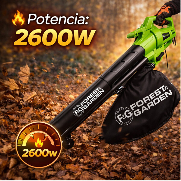 Soplador Aspirador Eléctrico 2600w Forest Garden Sa 638/220 SOPLOASPIRADOR FORST&GARDEN SA638/220