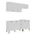 KIT DE COCINA PROVENZAL 4 MÓDULOS COLOR BLANCO Kit De Cocina Provenzal 4 Módulos Color Blanco
