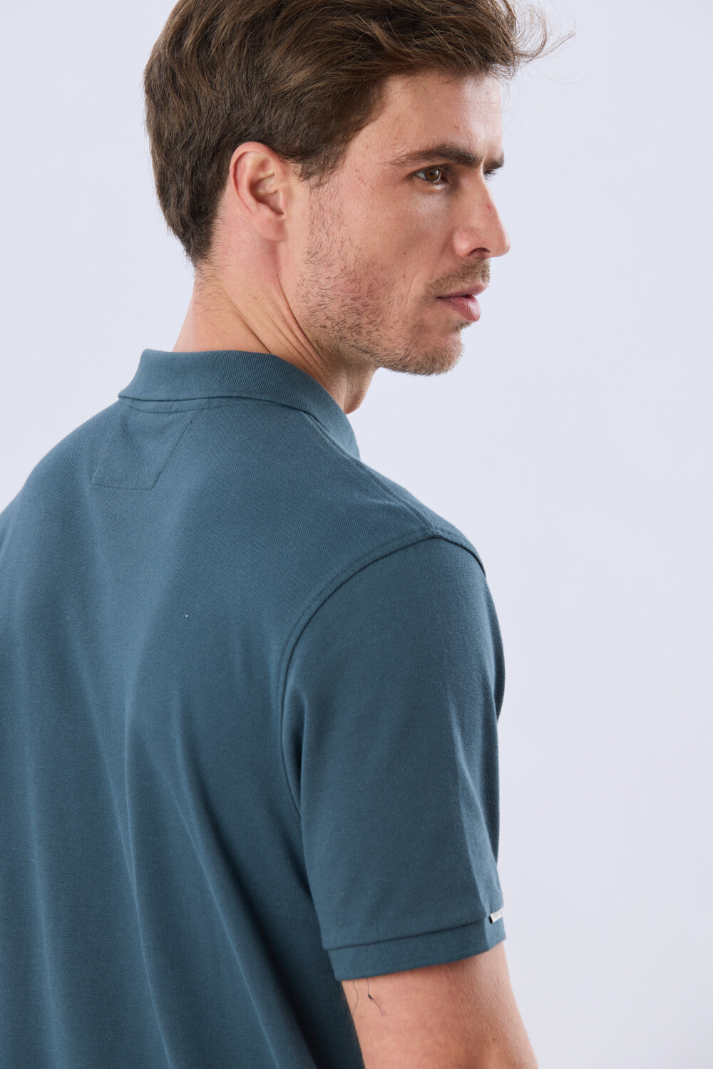 REMERA POLO LISA PIQUÉ Petroleo