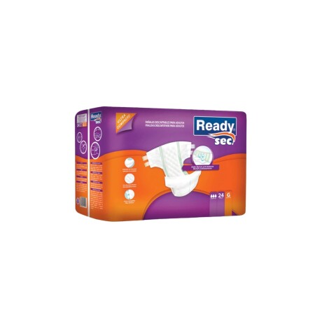 PAÑAL.ADULTO READY SEC DIA G 24PCS (+100KG) PAÑAL.ADULTO READY SEC DIA G 24PCS (+100KG)