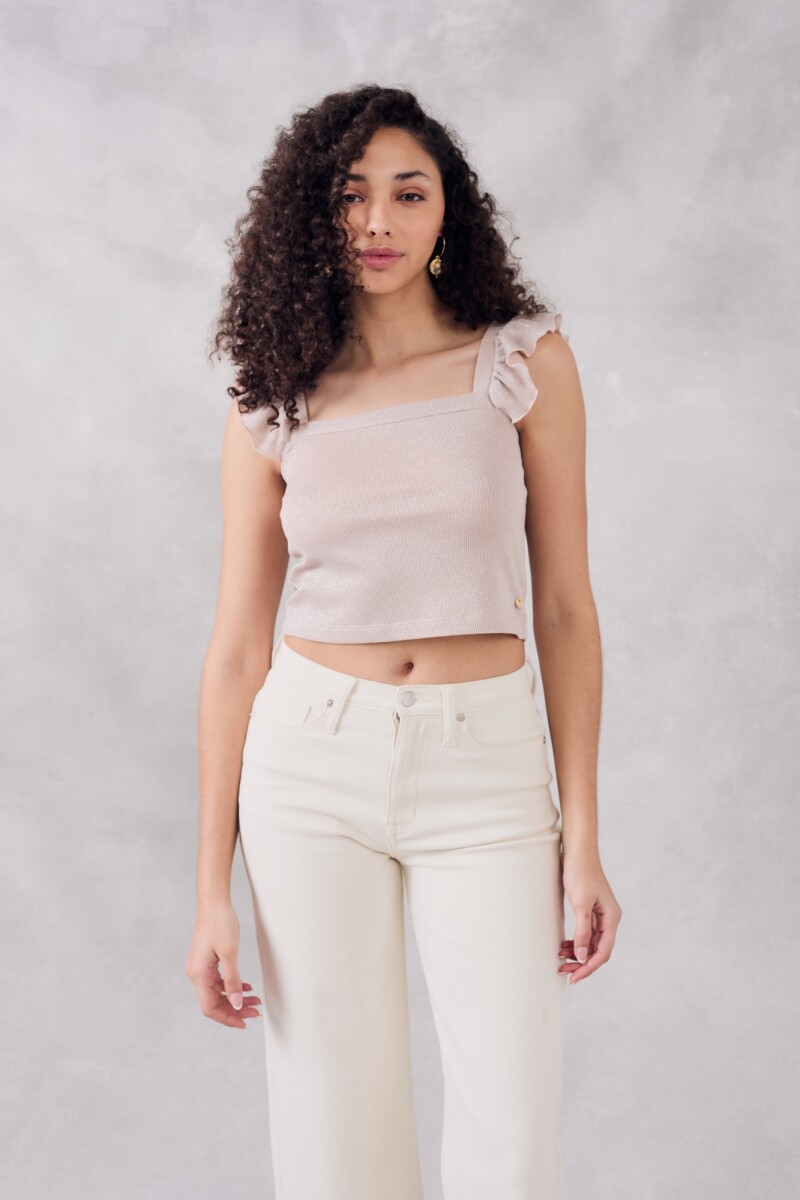 Top Volados Lurex - Crudo 