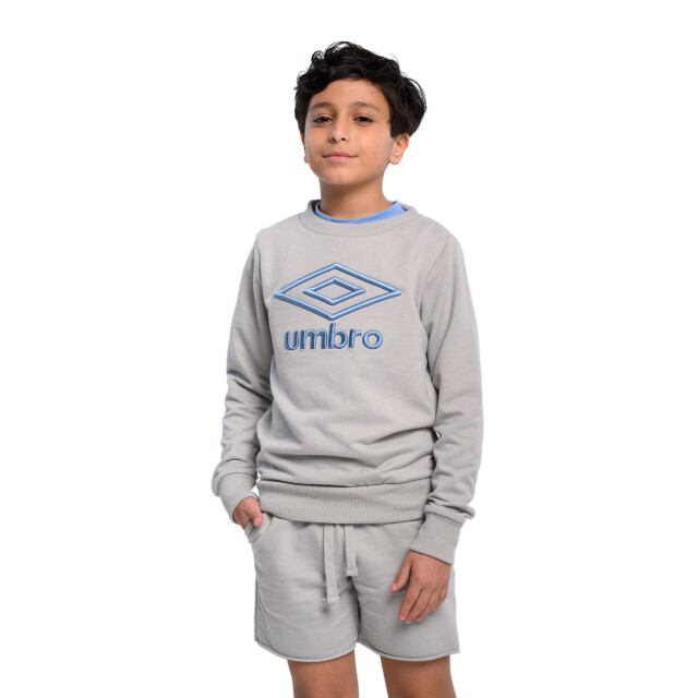 Buzo Infantil Umbro Puffer Gris - Celeste