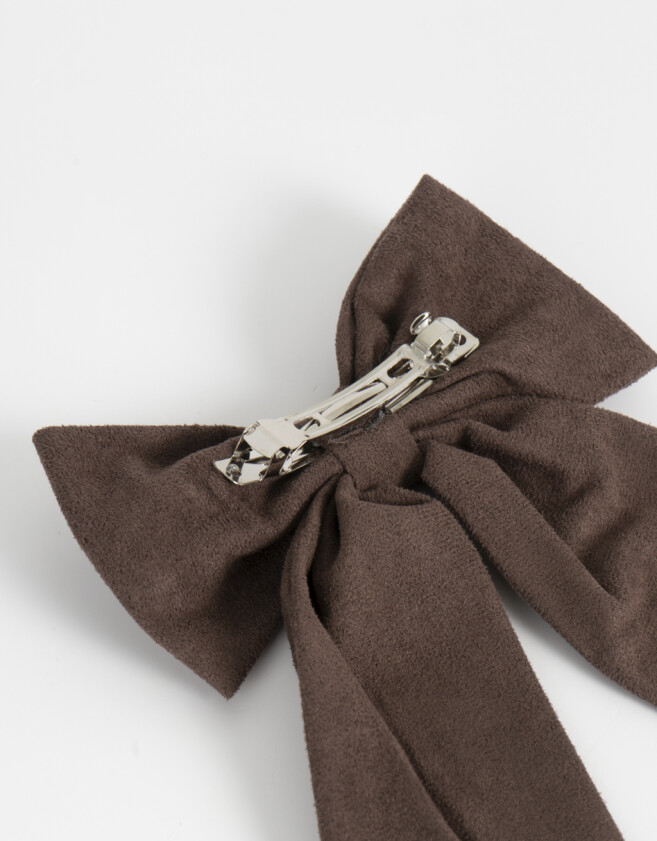 Hebillas Francesas Suede Hebilla Francesa Moño - Marron Medio