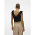 VMPROVENCE SL RUFFLE TOP GA BLACK
