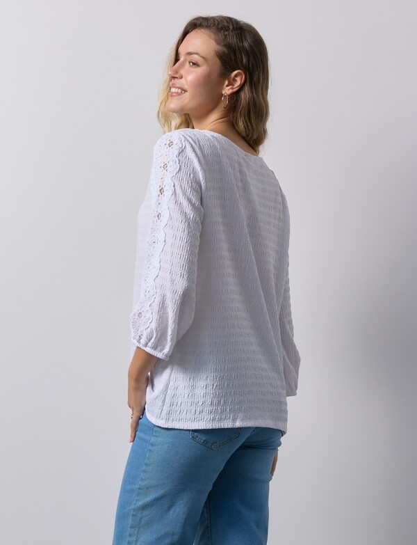 Blusa Broderie BLANCO