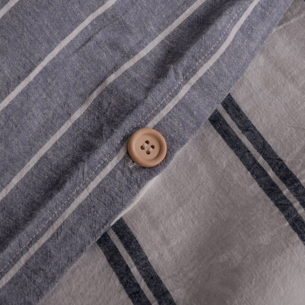 SET FUNDA NÓRDICA QUEEN LINO-Y-ALGODON AZUL REVERSIBLE COTTONLINEN