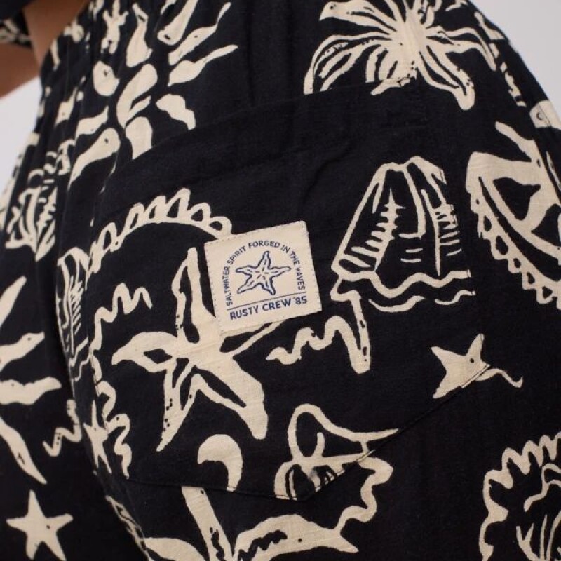 Pantalón Estampado PALME Rusty Negro