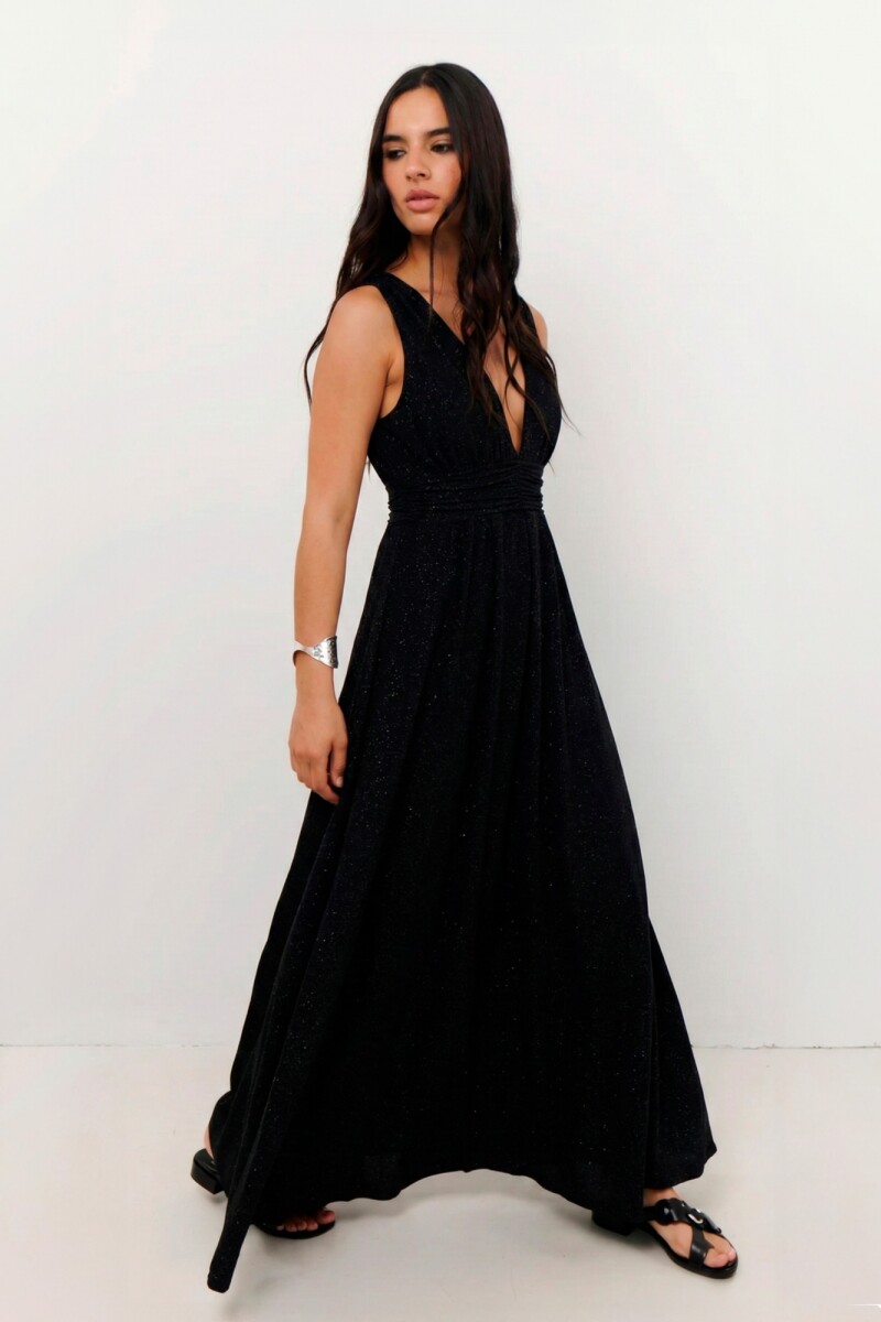VESTIDO SHINY NEGRO