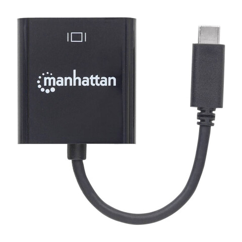 Manhattan adaptador USB-C a VGA Black Manhattan adaptador USB-C a VGA Black