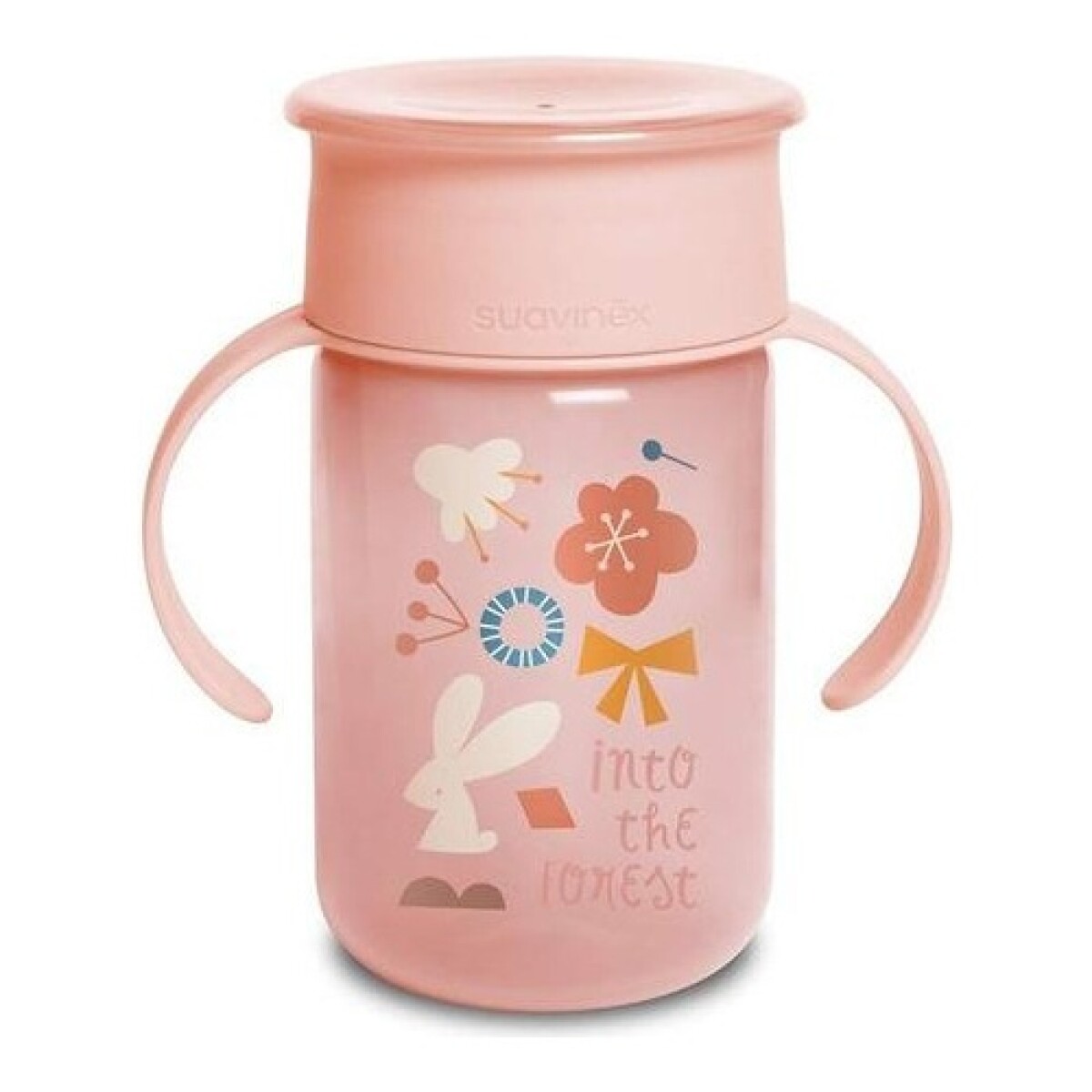 Vaso aprendizaje Suavinex Forest 360Â° 340ml +12m - Rosa 