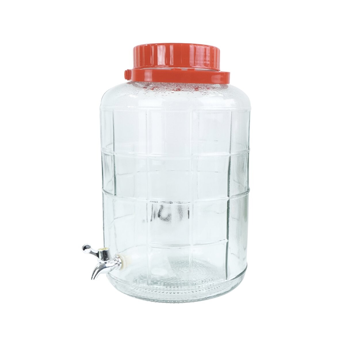 Dispensador de vidrio 15L con canilla 