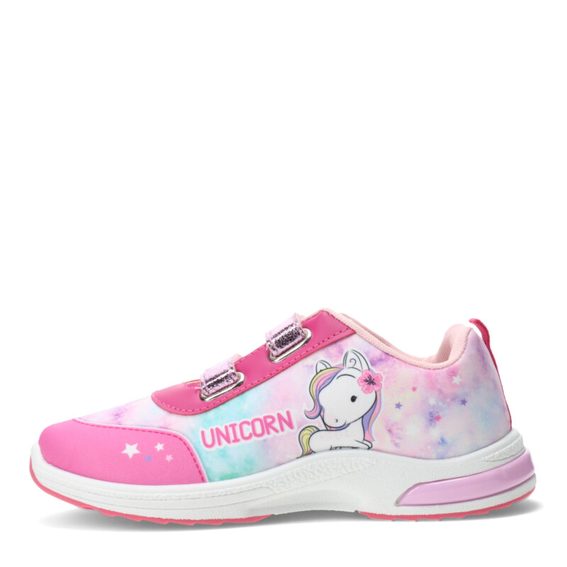 Championes Infantiles Footy Unicornio c/Luces Fucsia - Rosa