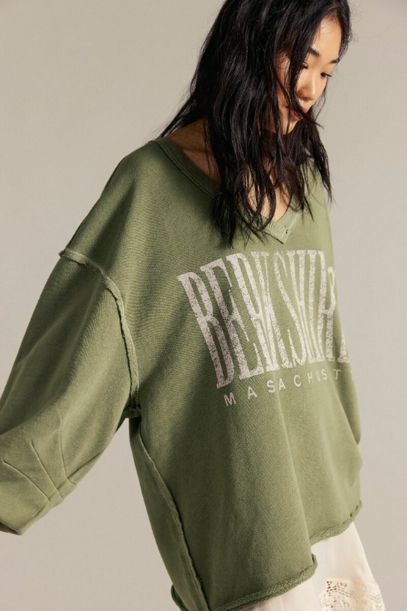 WTF VENICE V NECK GRAPHIC Verde