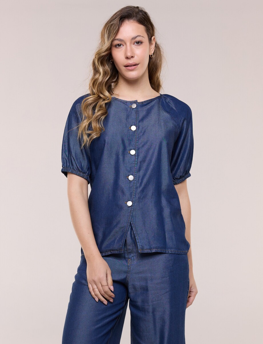 Blusa Denim - Jean Oscuro 