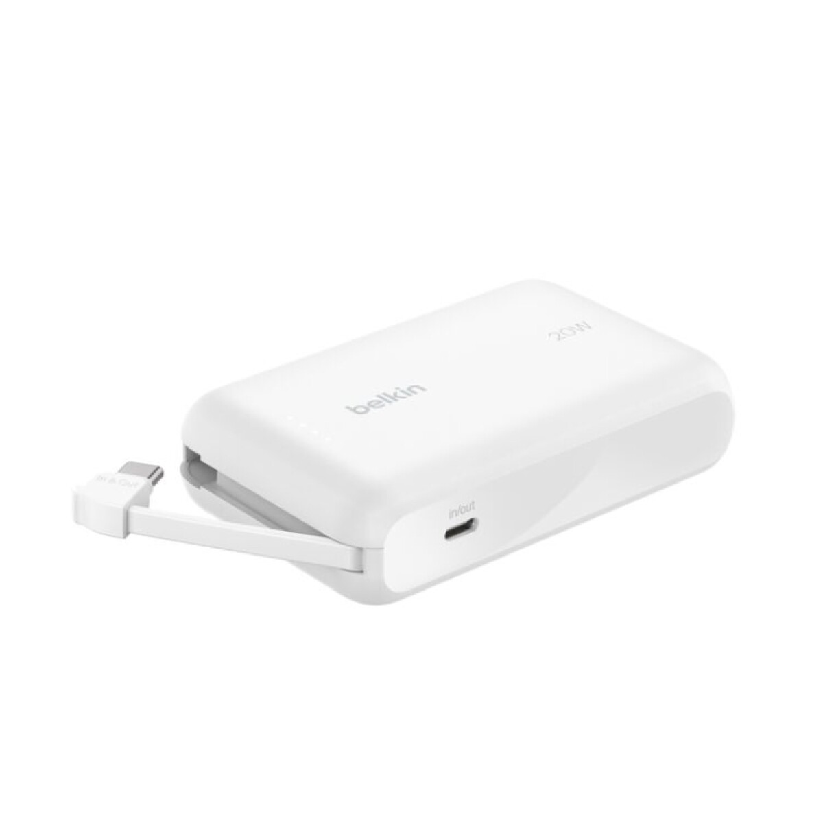 Cargador Portatil Belkin Boostcharge 10K Cable White Bpb021Fqwh 
