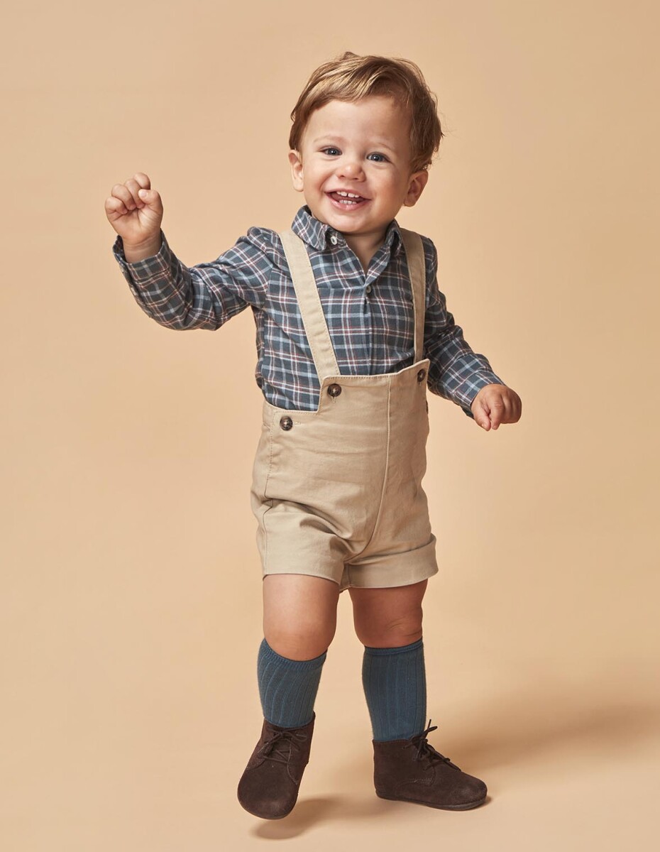 Camisa Body Cuello Bebe - Petroleo 