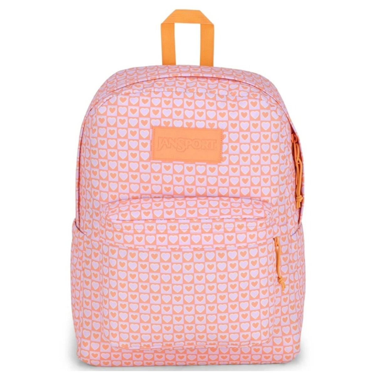 Mochila Superbreak Plus Jansport - HYPED HEARTS PINK 