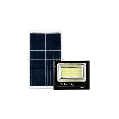 Foco Solar 100W Con Control Remoto Proyector LED Solar 100W Con Control Remoto