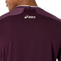 Polos Tenis Match Jacquard SS Top Hombre Dark Aubergine