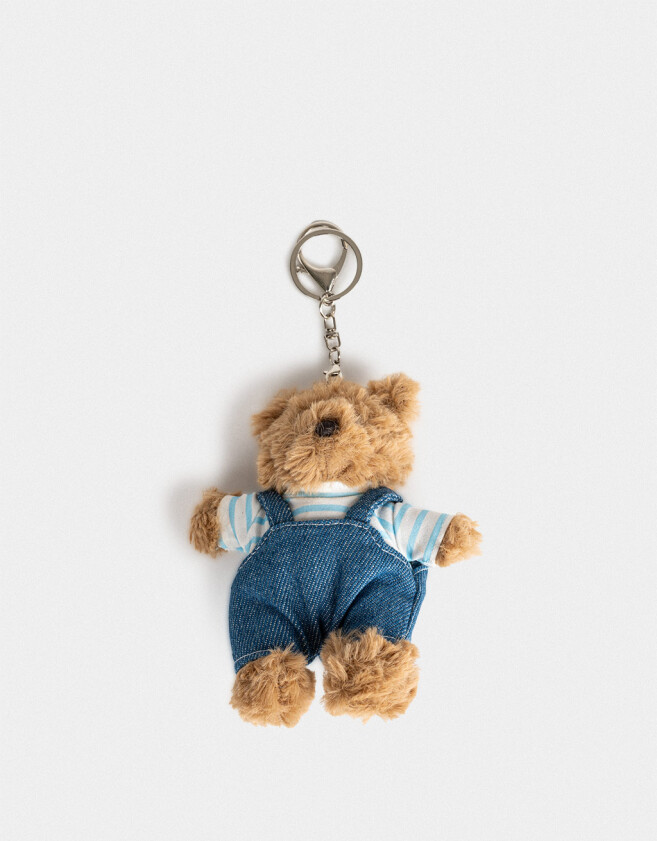 Llavero Peluche Llavero Y Charm Peluche De Osito - Marron Beige