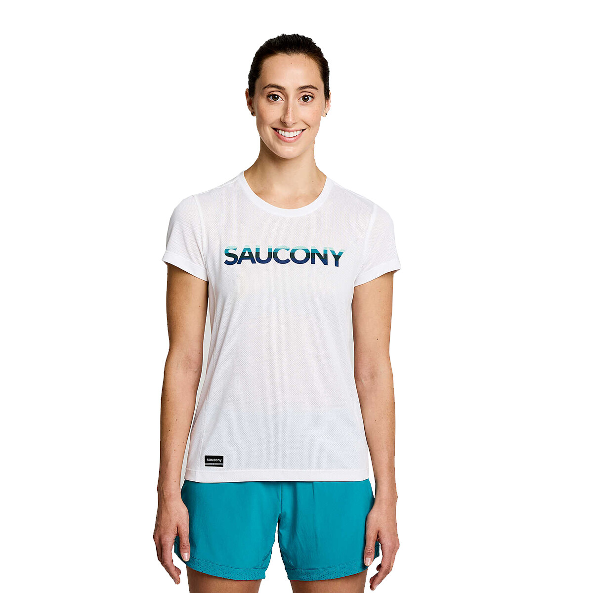 Remera Saucony de Dama - SAW800372WHA3 - WHITE GRAPHIC 