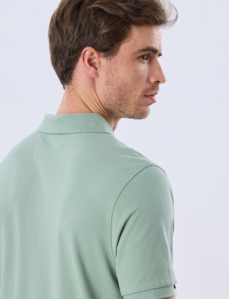 REMERA POLO LISA PIQUÉ Verde Claro