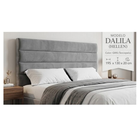 RESPALDO HELLEN DALILA1,95X130X20 GRIS RESPALDO HELLEN DALILA1,95X130X20 GRIS