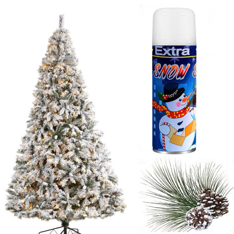 Set Cotillón Nº46 Spray Nieve Espuma + Serpentina x12 Cot002039