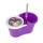 Mopa Giratoria 360 Acero Inox Spin Mop Trapeador Microfibra Violeta