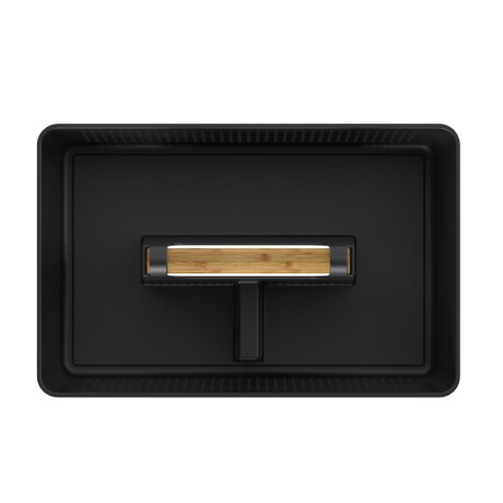 CESTA ALMACENAJE POLIPROPILENO NEGRO FLOW