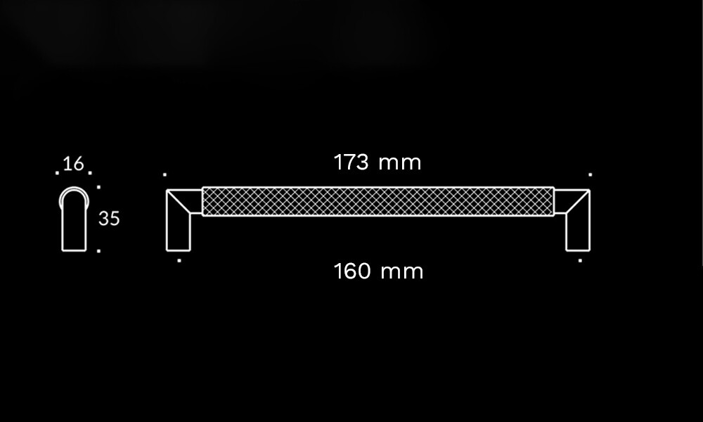 Tirador Tellus Granado ZP5765 160-n