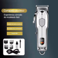 Cortadora de Pelo Profesional Recargable con Accesorios Plateada